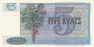 Banknote from Myanmar