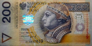 200 złotych
DL 0837839 Banknote