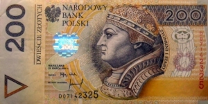 200 złotych
DO 7142325 Banknote