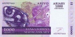 Madagascar 1000 Ariary 2004 Banknote