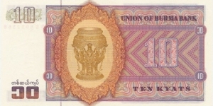 Banknote from Myanmar