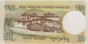 Banknote from Bhutan