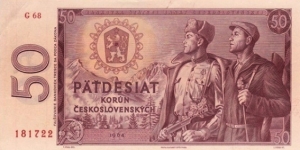 Czechoslovakia P90b (50 korun 1964) Banknote