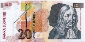 20 Tolarjev Banknote