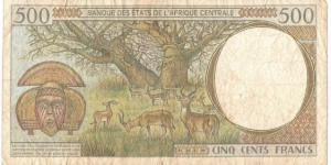 Banknote from Gabon