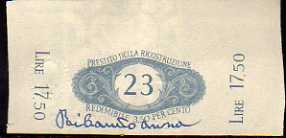 Banknote from Italy