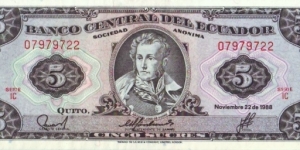 5 Sucres Banknote