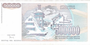 Banknote from Yugoslavia