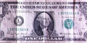 United States of America 1 Dollar Banknote