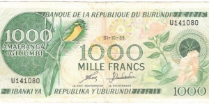 1000 Francs(1989) Banknote