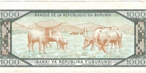 Banknote from Burundi