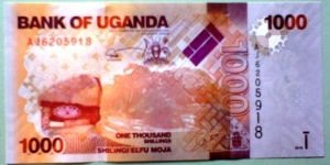1000 Shillings, 2010-2011 Issue, Uganda
P-49, Stone - forest, Antelopes Banknote