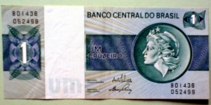 1 Cruzeiro, Banco Central do Brasil
Banco do Brasil Building Banknote