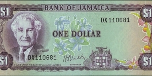 Jamaica N.D. 1 Dollar. Banknote