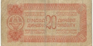 Banknote from Yugoslavia