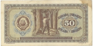 Banknote from Yugoslavia