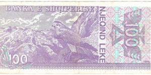 Banknote from Albania