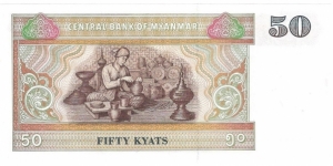 Banknote from Myanmar