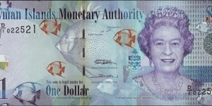 Cayman Islands 2010 1 Dollar. Banknote