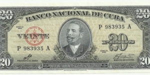 Cuba 20 Pesos 1960-(Che) Banknote