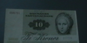 Denmark, 10 ti kroner, from 1972 Banknote