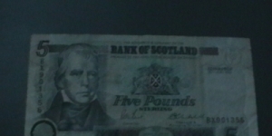 Scotland, five pounds, 2002 Banknote