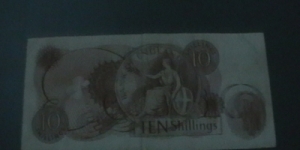 10 shillings 1962 United Kingdom. Banknote