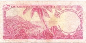 Banknote from East Caribbean St.