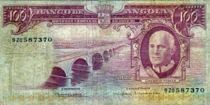 BANCO de ANGOLA 100 Escudos Banknote