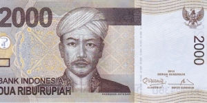 Indonesia 2000 rupiah 2013 Banknote