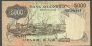 Banknote from Indonesia