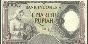 5000 Rupiahs Pekerja: Worker series Banknote