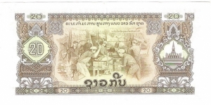 Banknote from Laos