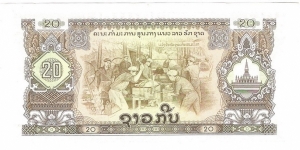 Banknote from Laos