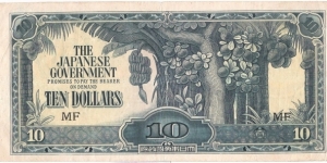 10 Dollars(Japanese Occupation of Malaya 1942) Banknote