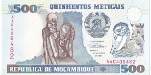 500 Meticais Banknote