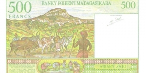 Banknote from Madagascar