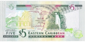 Banknote from East Caribbean St.