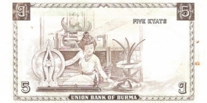 Banknote from Myanmar