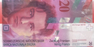 20 Francs Honegger Banknote