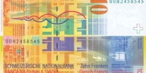 Banknote from Switzerland