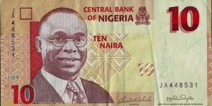 Nigeria 2009 10 Naira. Banknote