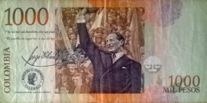 Banknote from Colombia