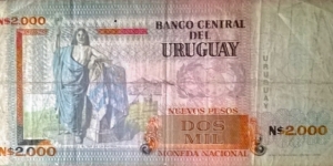 Banknote from Uruguay