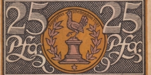 Notgeld 25 Pfennig Banknote