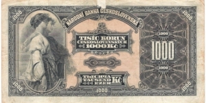 Banknote from Czech Republic