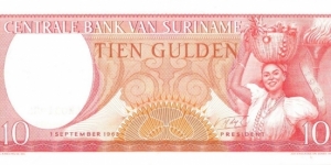 10 Guldens(1963) Banknote