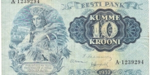 10 Krooni(1937) Banknote