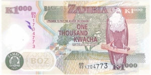 1000 Kwacha Banknote