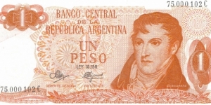 1 Peso note - 1969 Banknote